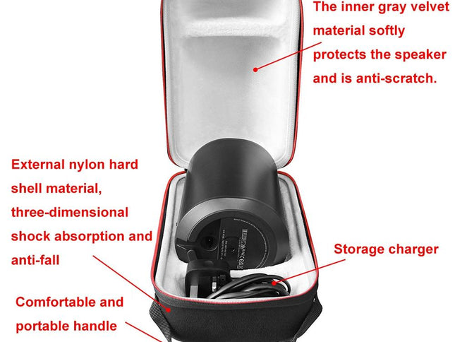 Shock-Absorbing Protective Bag For Sonos Era100 Speaker - Black-1915197127366152194