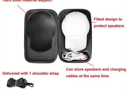 Shock-Absorbing Protective Bag For Devialet Phantom Ii Bluetooth Speaker - Black-1915197129010319363