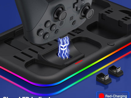 Rgb Light Charging Dock For Switch Oled - Compact-1922443390637707267