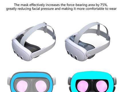 Soft Adjustable Vr Eye Mask Set For Meta Quest 3-1915197729559154692