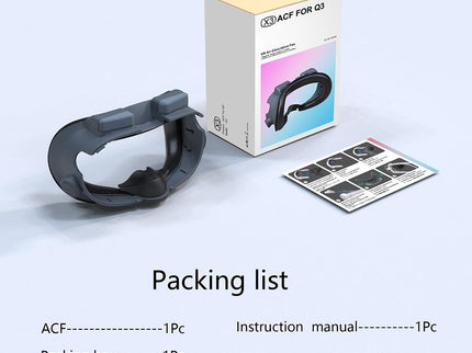 Soft Adjustable Vr Eye Mask Set For Meta Quest 3-1915197729559154696
