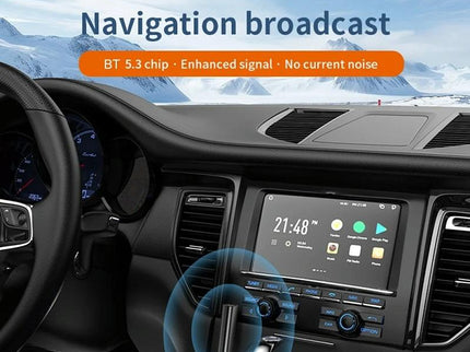 Wireless Car Audio Adapter With Bluetooth 5.3 And Tf Playback-1915198249480884227