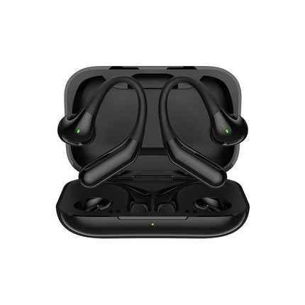 Wireless Half In-Ear Sports Earphones - Black-1915196694010662912