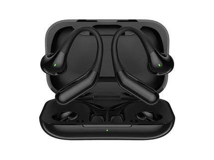 Wireless Half In-Ear Sports Earphones - Black-1915196694010662921