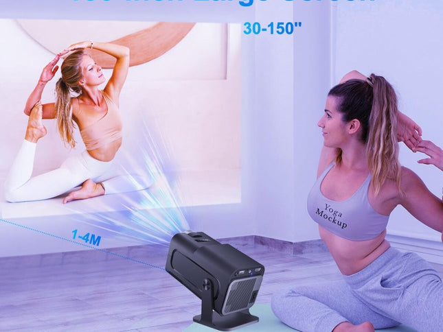 1080P 390 Lumens 4K Android 11 Projector With Wifi 6 And Bluetooth 5.0 - Supports Miracast Airplay And Dlna - Hy320-1915197820974010370