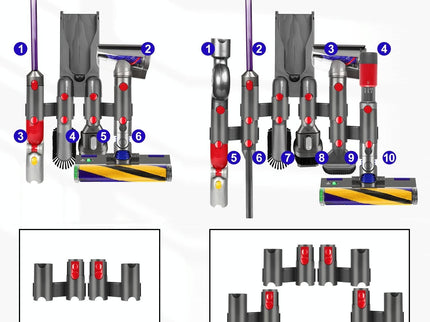 Vacuum Cleaner Storage Rack Extension Bracket For Dyson V7-V15 - 1 Pair-1915198279566626819