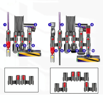 Vacuum Cleaner Storage Rack Extension Bracket For Dyson V7-V15 - 1 Pair-1915198279566626819