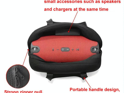 Protective Soft Case For Jbl Xtreme 3 / 4 Smart Speaker - Black Handbag-1915196917483180036