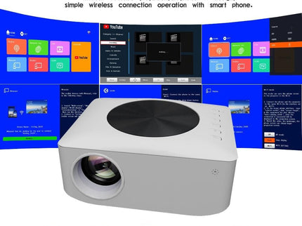 1080P Mini Wifi Projector - Wireless Screen Mirroring-1915196515752742913