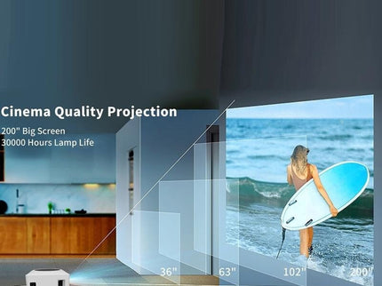 1080P Mini Wifi Projector - Wireless Screen Mirroring-1915196515752742916