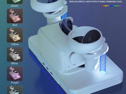 Meta Quest 2 Wireless Vr Charger With Colourful Base-1915196873656897540