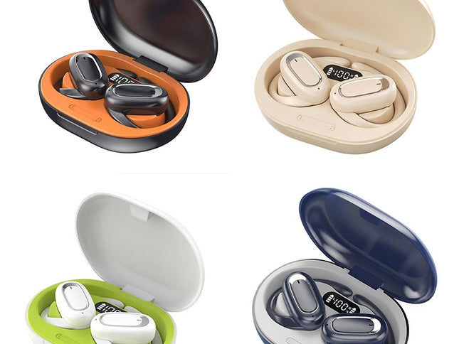 Adjustable Wireless Bluetooth Earphones With Noise Reduction - Skin-Colour-1915196858414796801