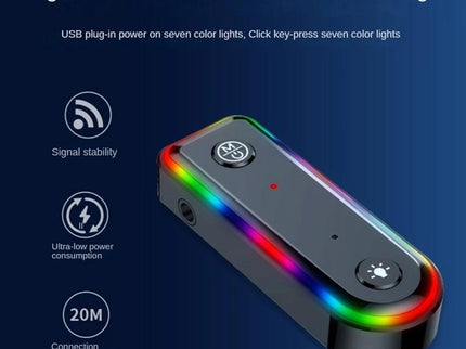 Bluetooth Audio Receiver With Rgb Light And Car Launcher-1915198237292236804