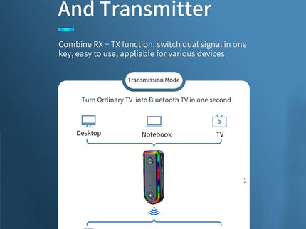 Bluetooth Audio Receiver With Rgb Light And Car Launcher-1915198237292236805