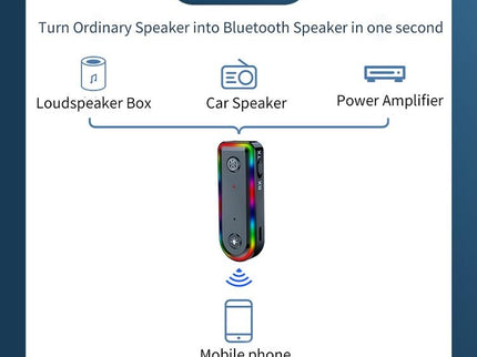 Bluetooth Audio Receiver With Rgb Light And Car Launcher-1915198237292236806