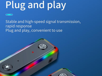 Bluetooth Audio Receiver With Rgb Light And Car Launcher-1915198237292236808
