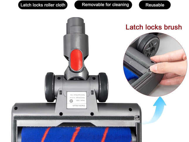 Soft Bristle Roller Brush With Light For Dyson Vacuum Cleaners-1915197687045689346