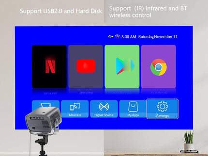 Portable 4K Android Smart Projector - Compact And Versatile-1915197817840865287