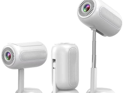 Android 11 Wifi6 4K Mini Projector With Hidden Lift And Gimbal - White-1915196657172090880