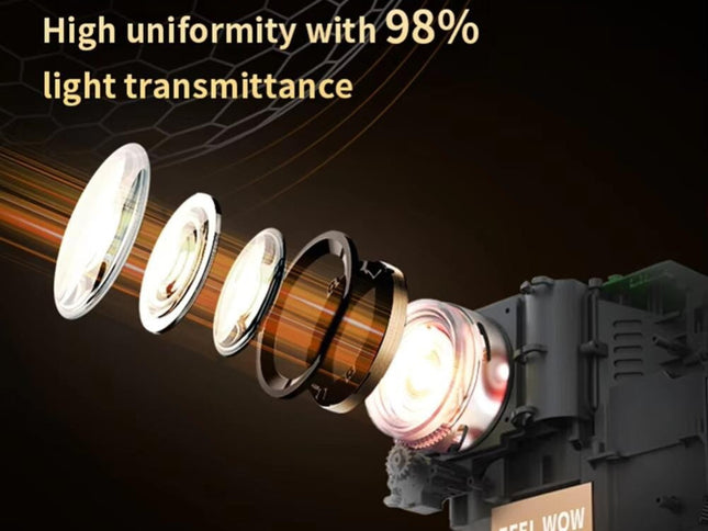 Android 11 Wifi6 4K Mini Projector With Hidden Lift And Gimbal - White-1915196657172090882