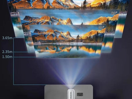 Android 11 Wifi6 4K Mini Projector With Hidden Lift And Gimbal - White-1915196657172090888