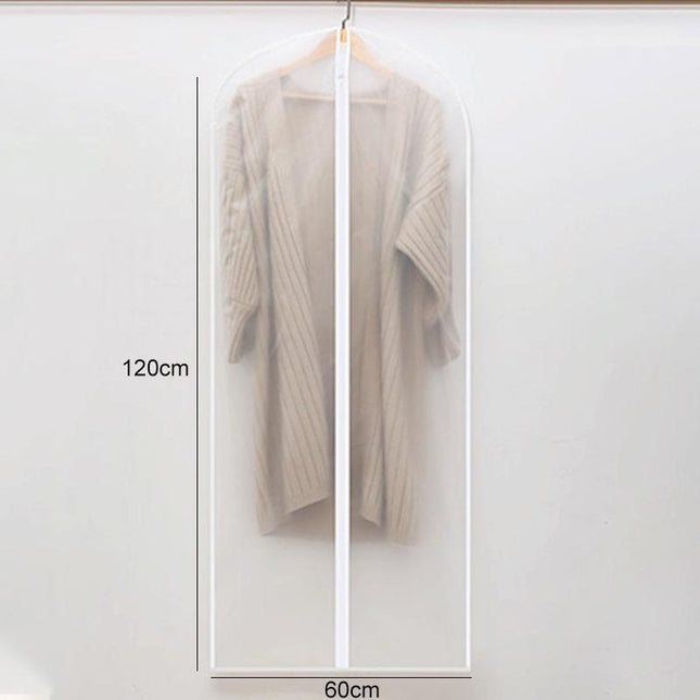 2 Transparent Hanging Garment Storage Bags With Zipper-1915197952251531265