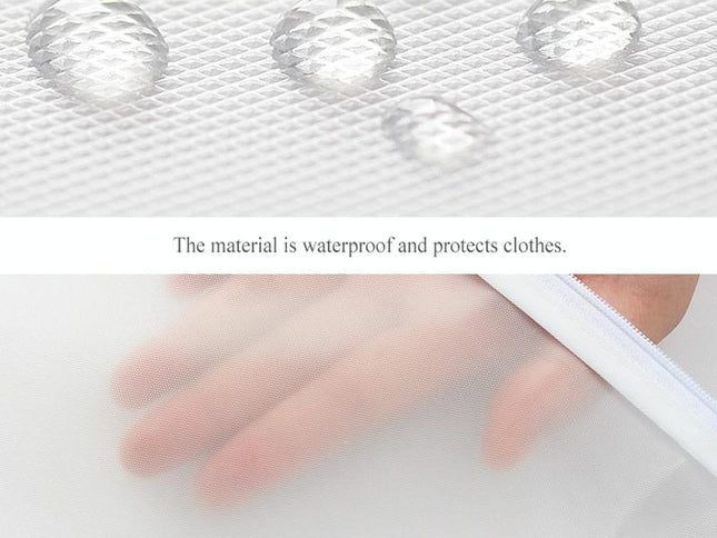 2 Transparent Hanging Garment Storage Bags With Zipper-1915197952251531266