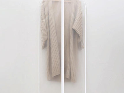 2 Transparent Hanging Garment Storage Bags With Zipper-1915197952251531270