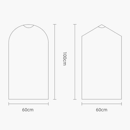 100 Disposable Dust Bags - 60X90Cm - Transparent Pp Cover-1915198123685318657