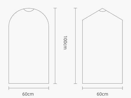 100 Disposable Transparent Dust Bags - 60X100Cm - Pp Material-1915197976154869761