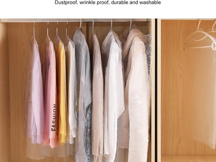 100 Disposable Transparent Dust Bags - 60X100Cm - Pp Material-1915197976154869764