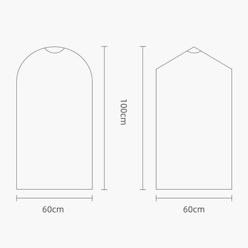100 Disposable Dust Bags - 55X80Cm - Thick Pe - Transparent Cover-1915197812694454273