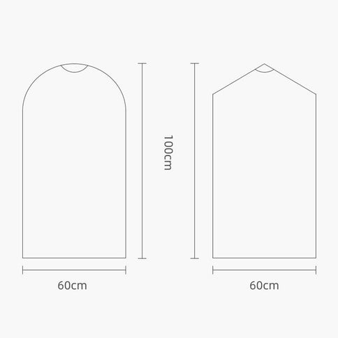 100 Disposable Transparent Dust Bags - 60X120Cm - Pp Material-1915197030687444993