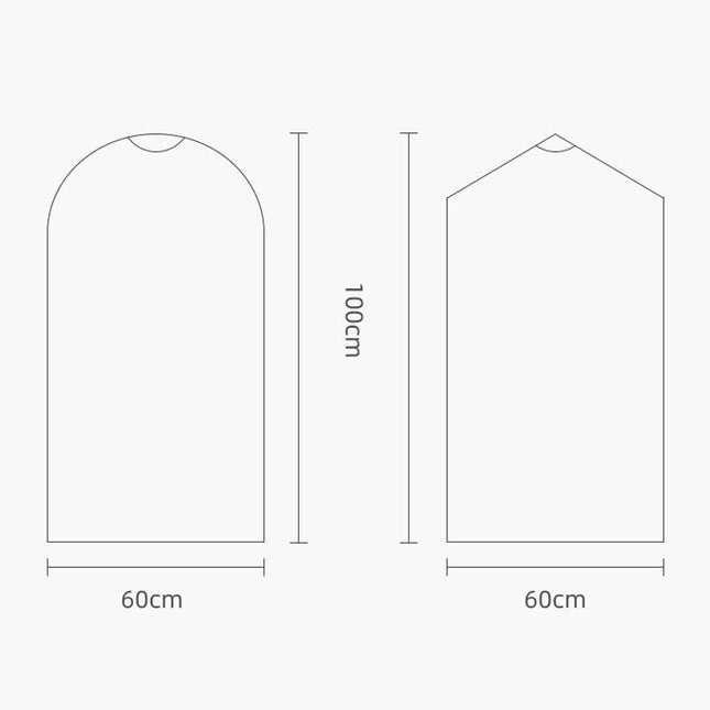 100 Disposable Dust Bags - 60X150Cm - Thick Pe - Transparent Cover-1964932262084612097