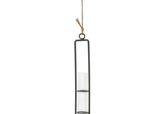 Charming Iron Art Glass Wall Hanging For Home Gardening - Small Size-1915198286361399297