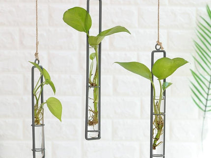 Charming Iron Art Glass Wall Hanging For Home Gardening - Small Size-1915198286361399299