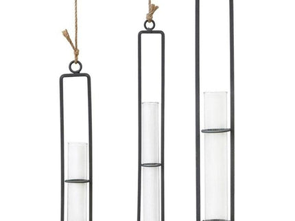 Charming Iron Art Glass Wall Hanging For Home Gardening - Small Size-1915198286361399303