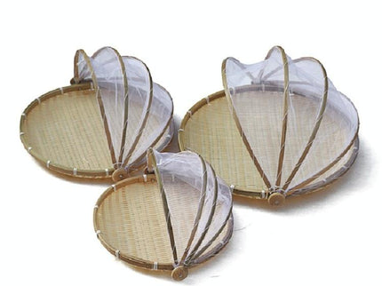 Medium Round Bamboo Woven Dustpan Basket For Household Storage - Primary Colour 36Cm-1915198138671566853