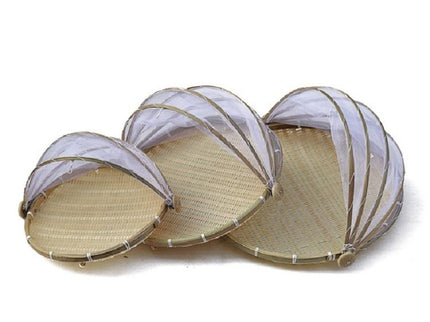 Round Bamboo Woven Dustpan Basket - Household Storage - 42Cm-1915197826720206852