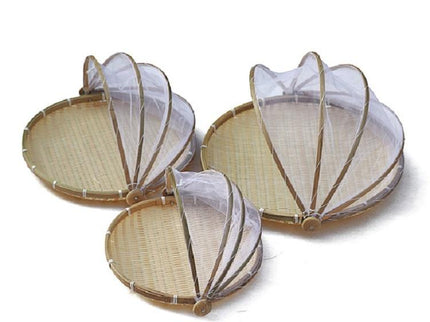 Round Bamboo Woven Dustpan Basket - Household Storage - 42Cm-1915197826720206853