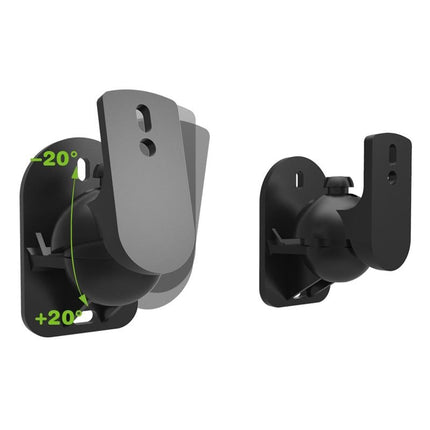 Rotatable 45 Degree Speaker Wall Mount Brackets For Surround Sound - Pair-1964932323363393543