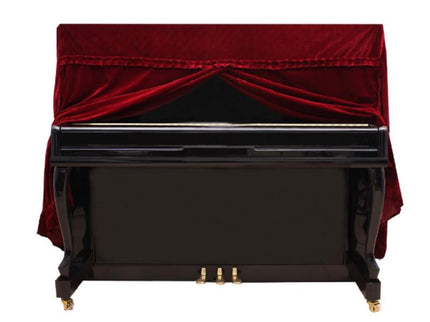 Red Full Cover For Piano - 150X60X110Cm In Gold Velvet-1915196934000349184
