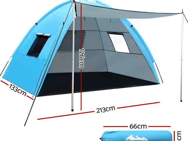 Weisshorn Camping Tent Beach Portable Hiking Sun Shade Shelter Fishing 4 Person