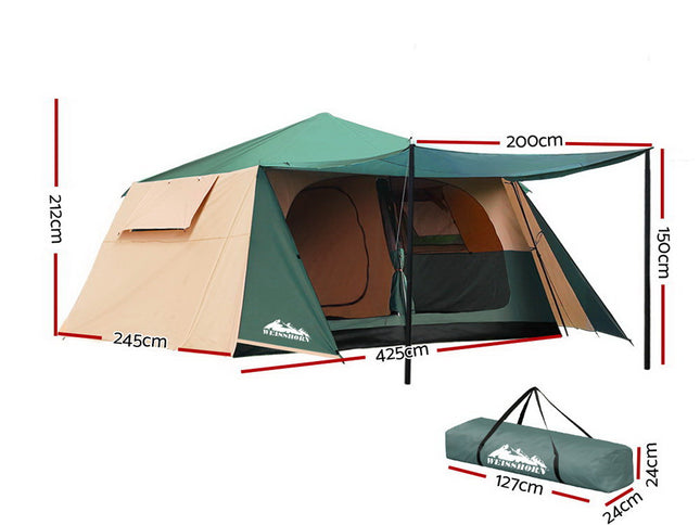 Weisshorn Instant Up Camping Tent 8 Person Pop up Tents Family Hiking Dome Camp