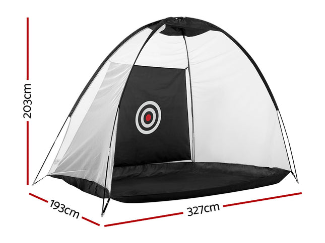 Everfit 3M Golf Practice Net Portable Training Aid Driving Target Tent Black
