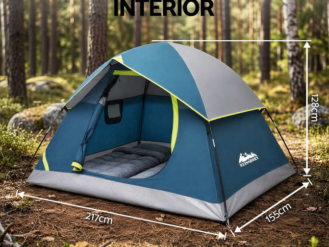 Weisshorn 2 Person Camping Dome Tent Lightweight Waterproof Outdoor Hiking
