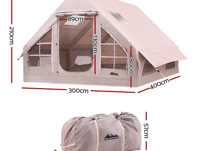 Weisshorn Camping Tent Inflatable Beach Tent 6 Person 300CM