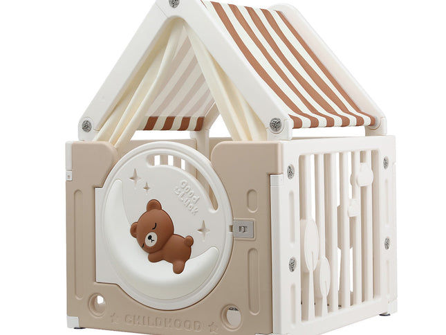 Keezi Kids Play Tent Playhouse Castle with Floor Mat 85CMX113CM