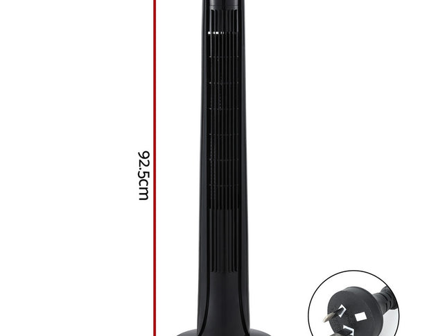 Devanti Tower Fan Oscillating 3 Speeds with Remote 93cm