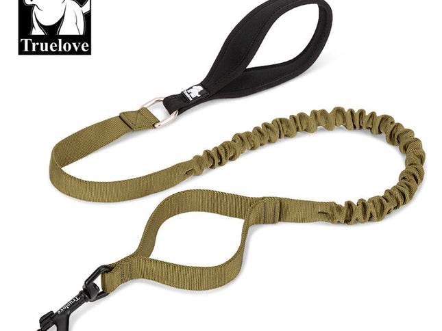 True Love Military Dog Leash 2 cm width and 1.4 m length - Army Green M-1831155650210697216